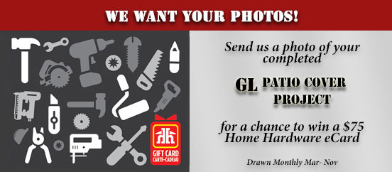 GL Aluminum Patio Covers offering a great monthly contest!